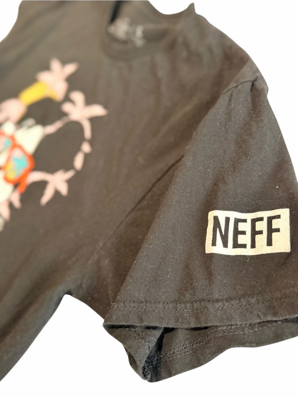 Cool Disney NEFF collab 90s y2k style Mickey Mouse summer men shirt size large - Picture 4 of 7